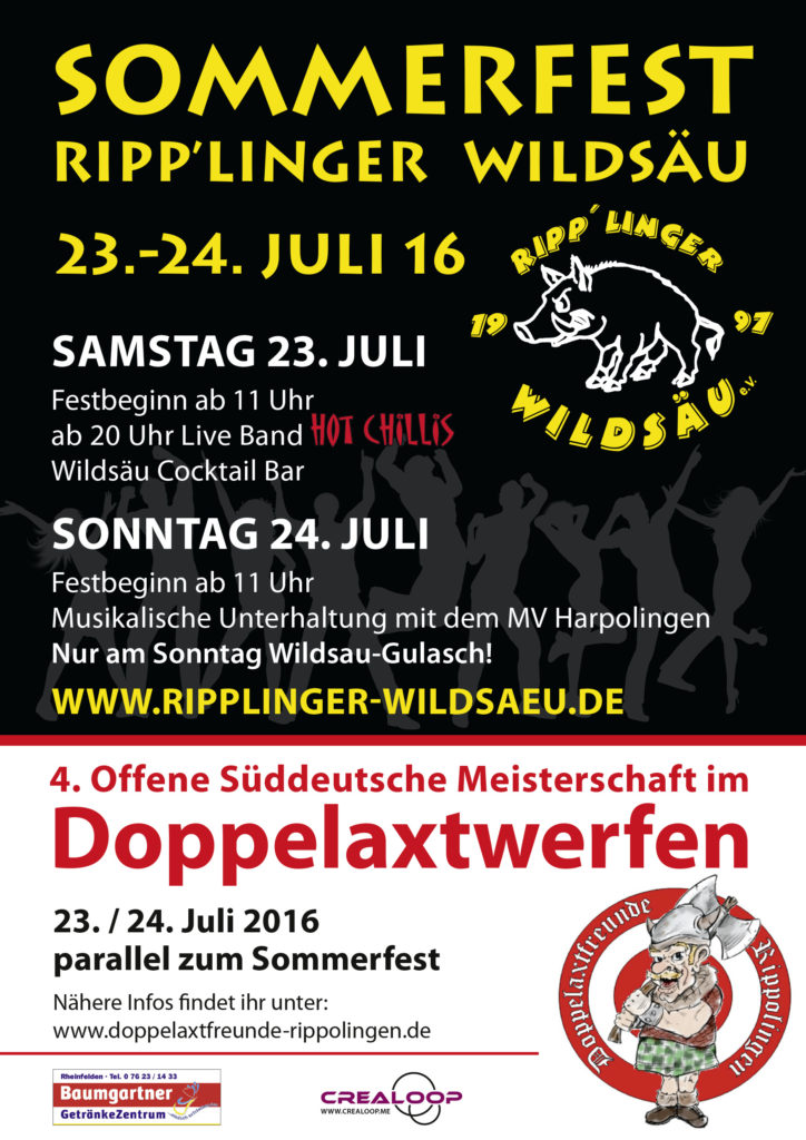 Sommerfest der Ripp'linger Wildsäu @ Sportplatz Rippolingen